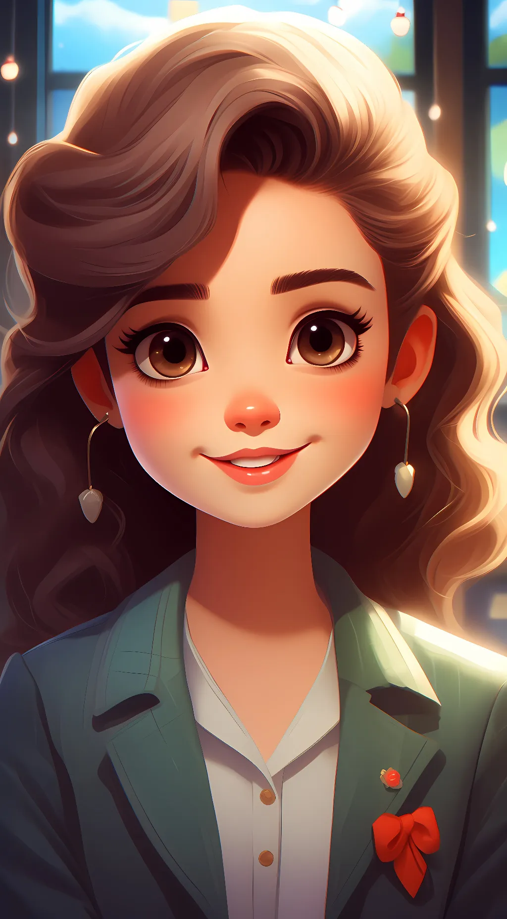 ai character: tvwoman background