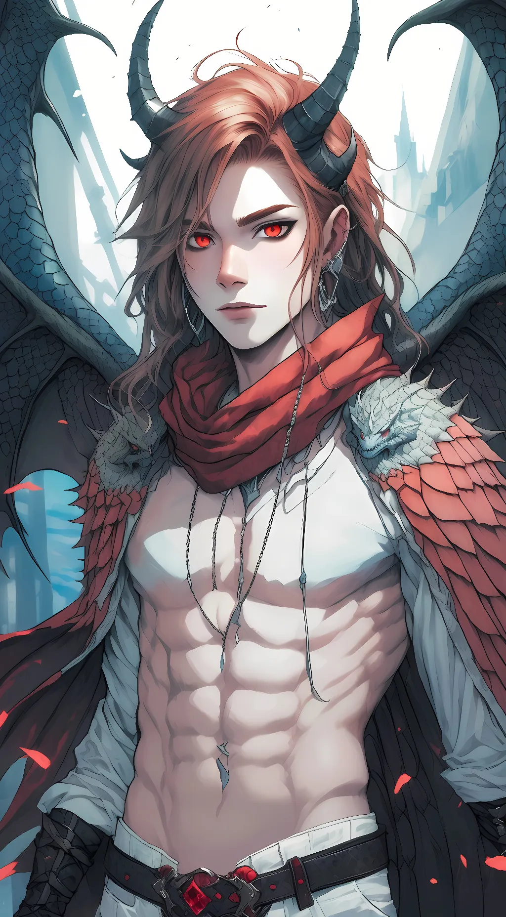 ai character: Kirishima (dragon) background