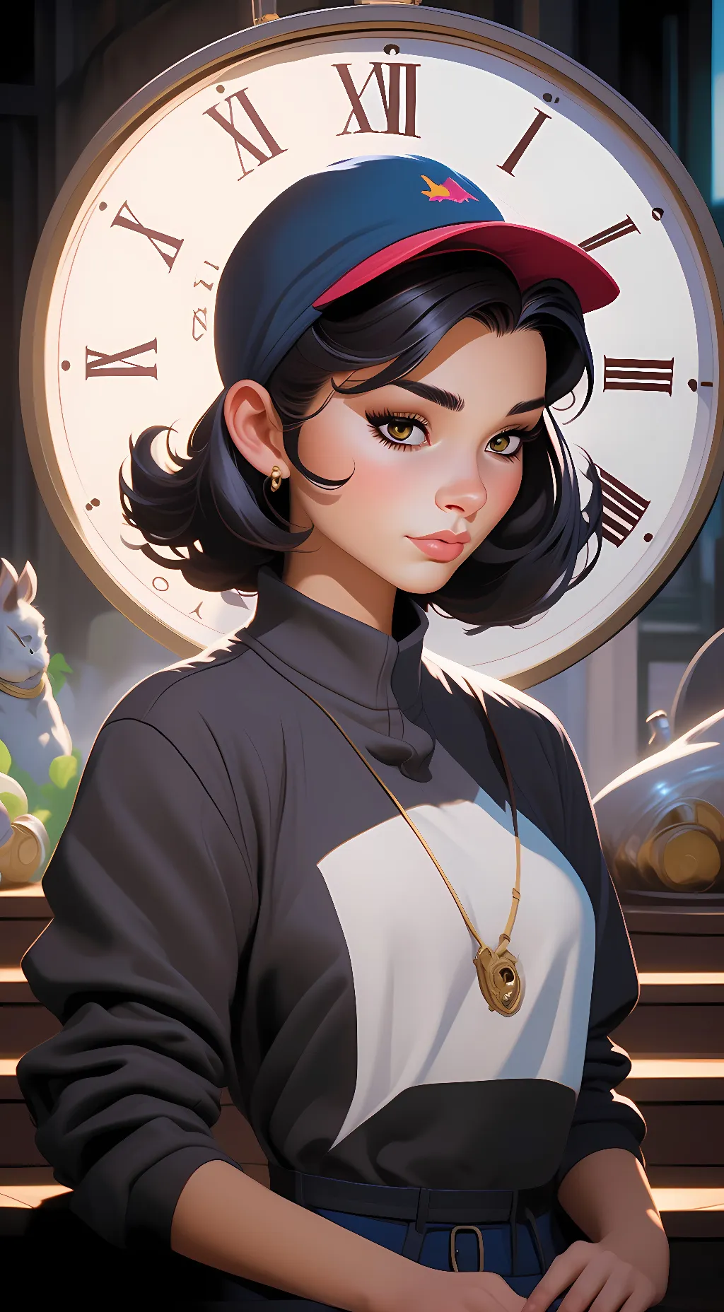 ai character: emily background
