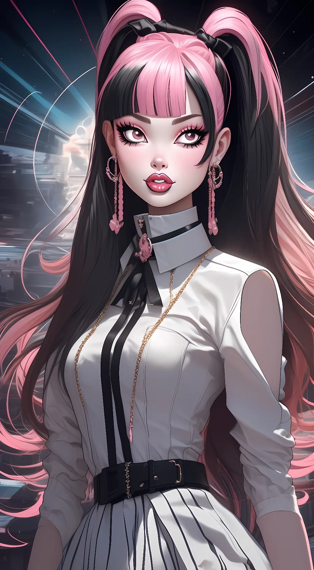 ai character: Draculaura background