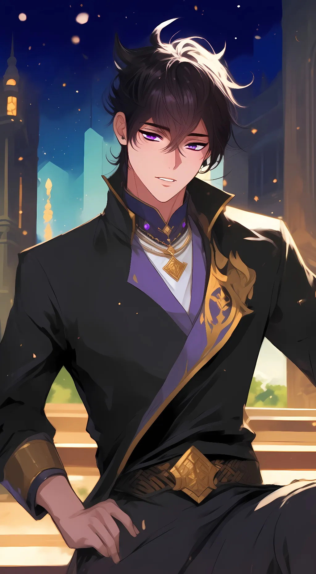 ai character: Amon background