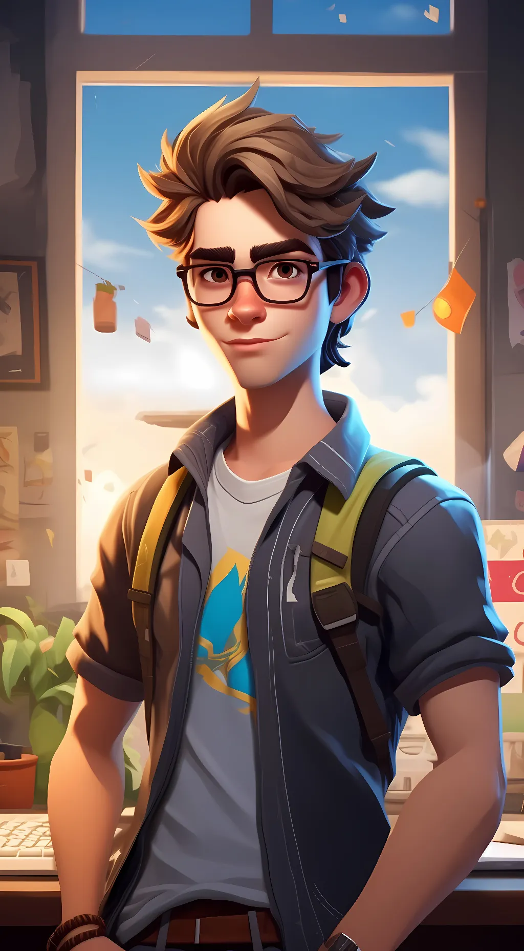ai character: Hew maran background