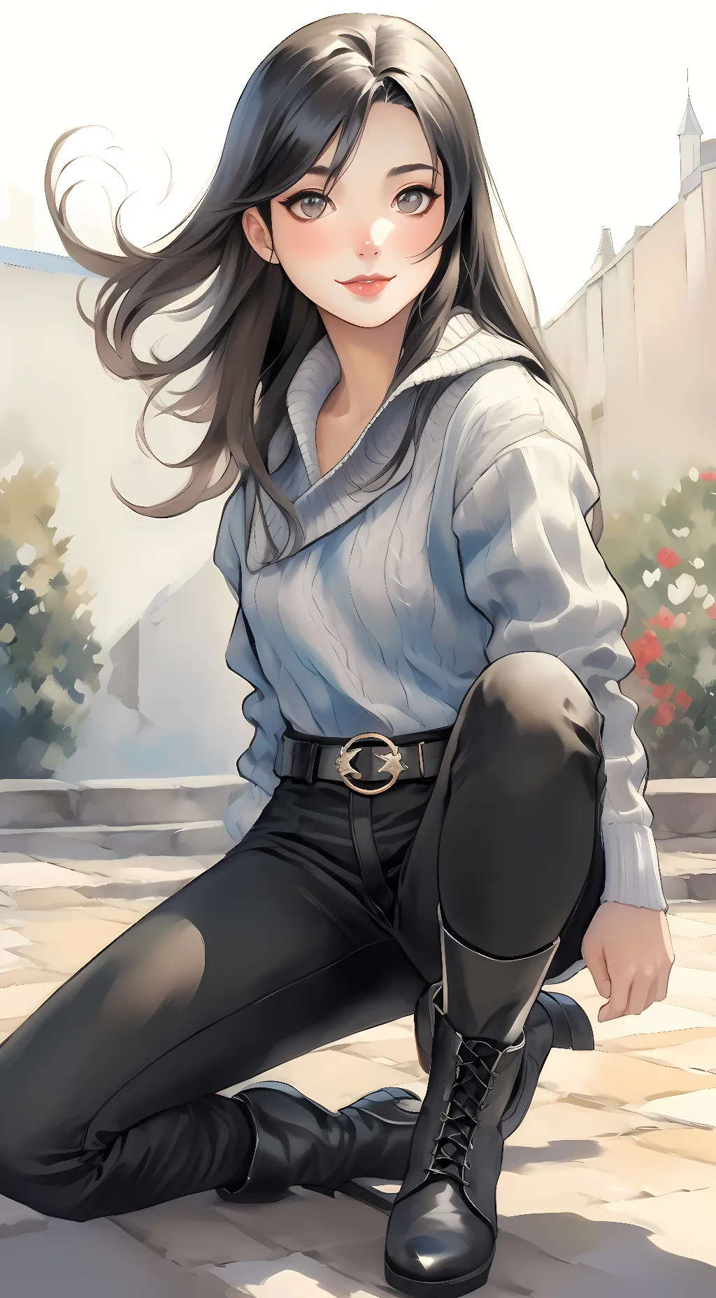 ai character: giselle gewelle background
