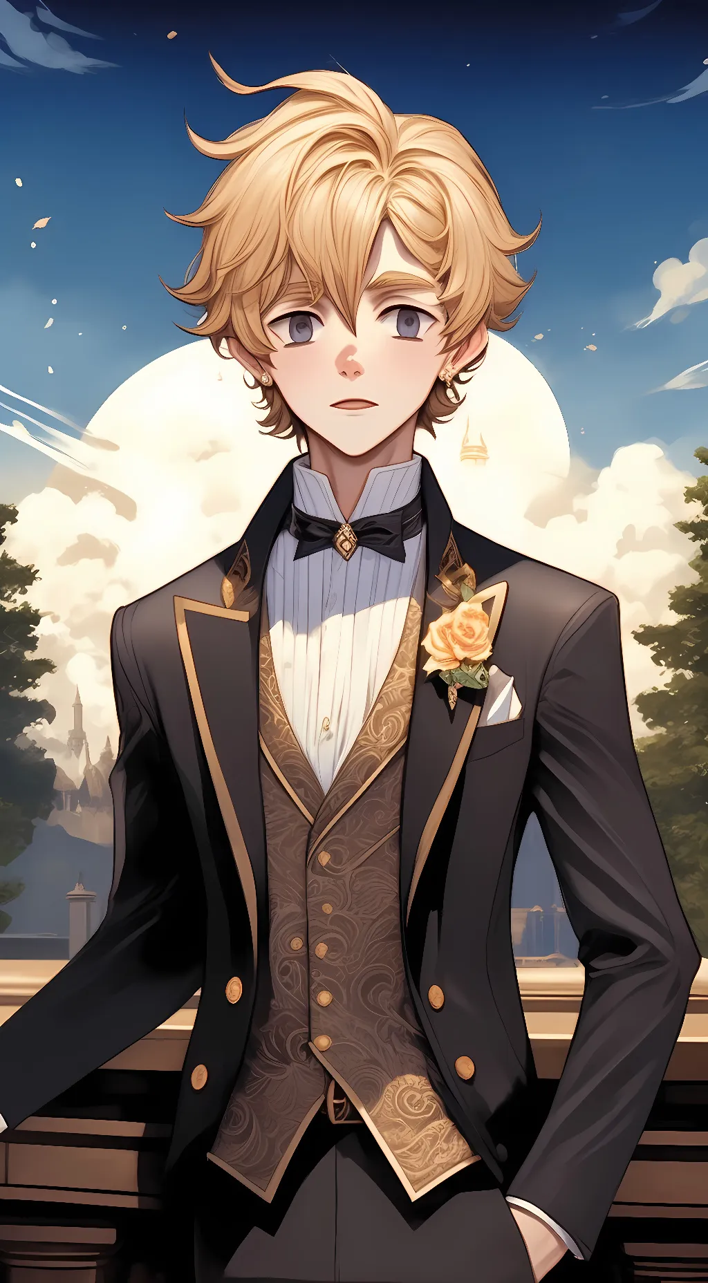 ai character: zenitsu  background