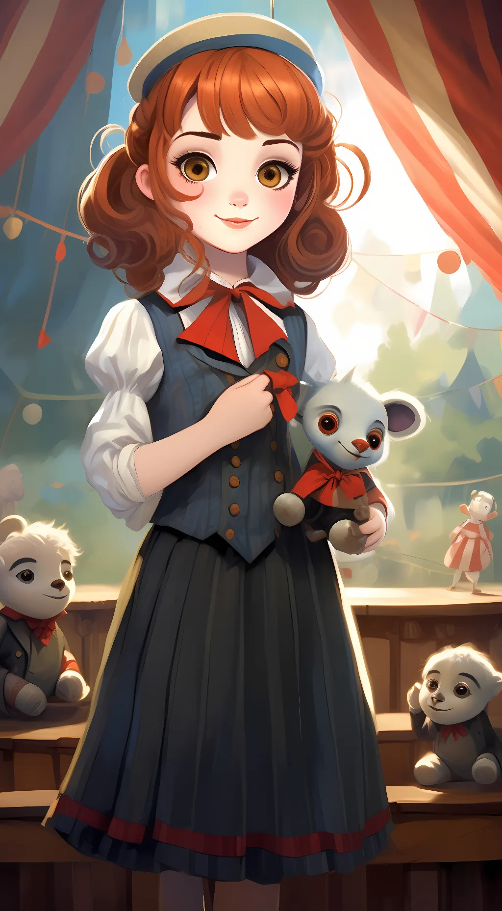 ai character: Elizabeth Afton background