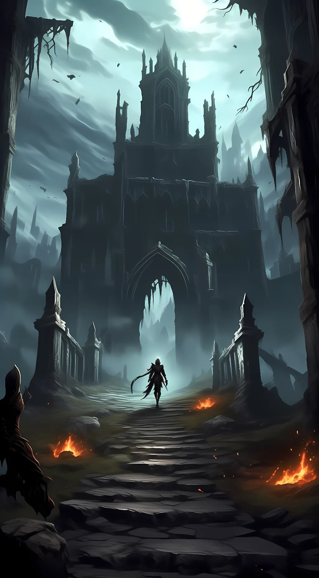ai character: Dark souls rpg background