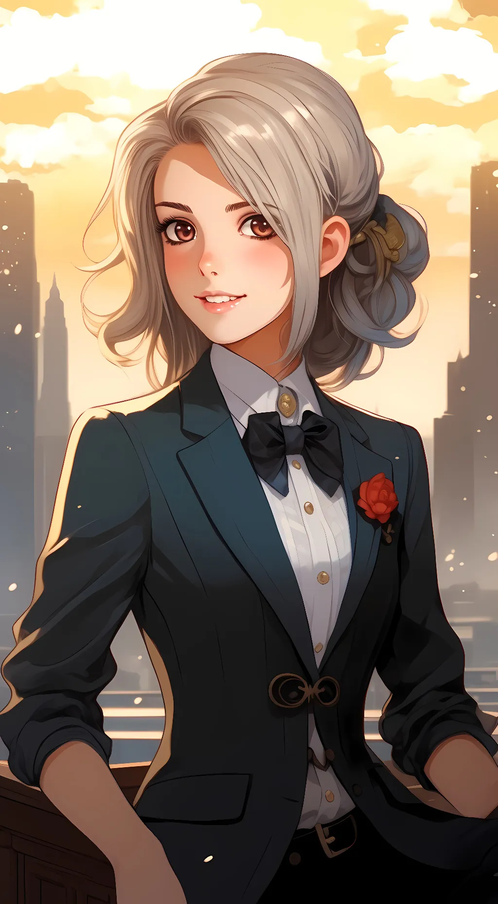 ai character: Girl background