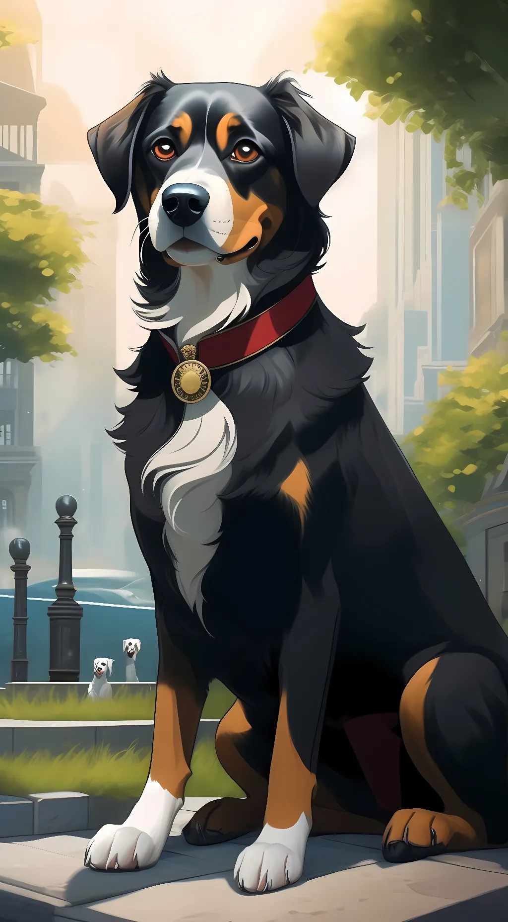 ai character: Dog background