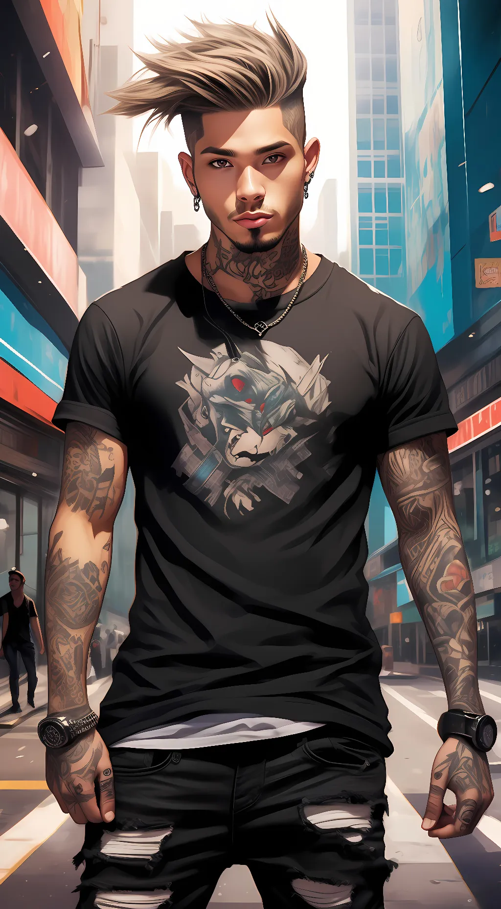 ai character: Ren background