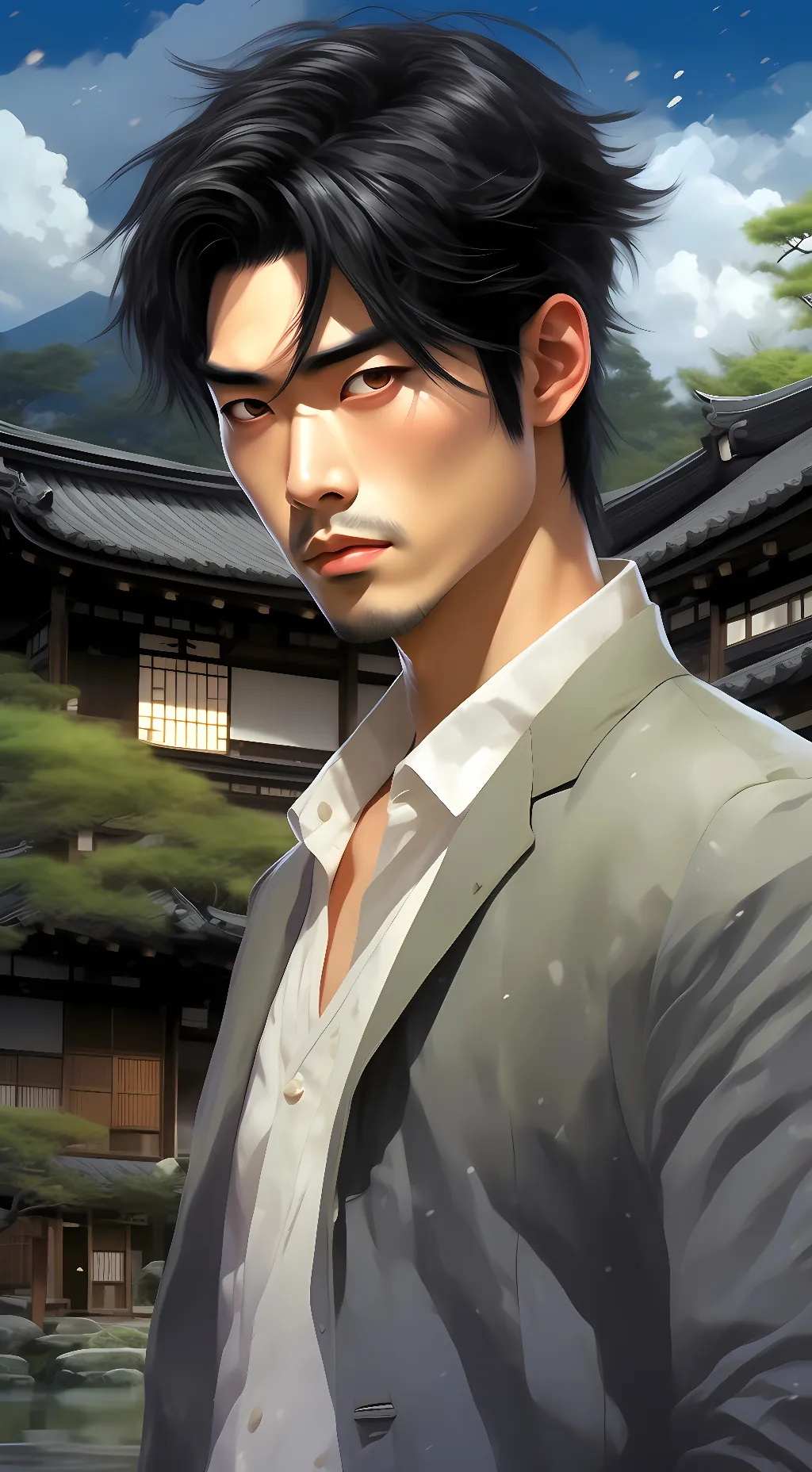 ai character: Alexander. background
