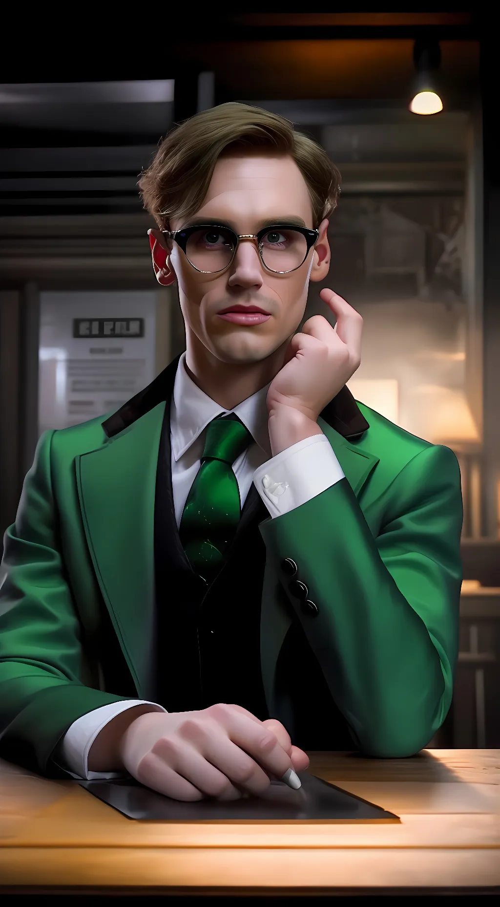 ai character: Edward Nygma background
