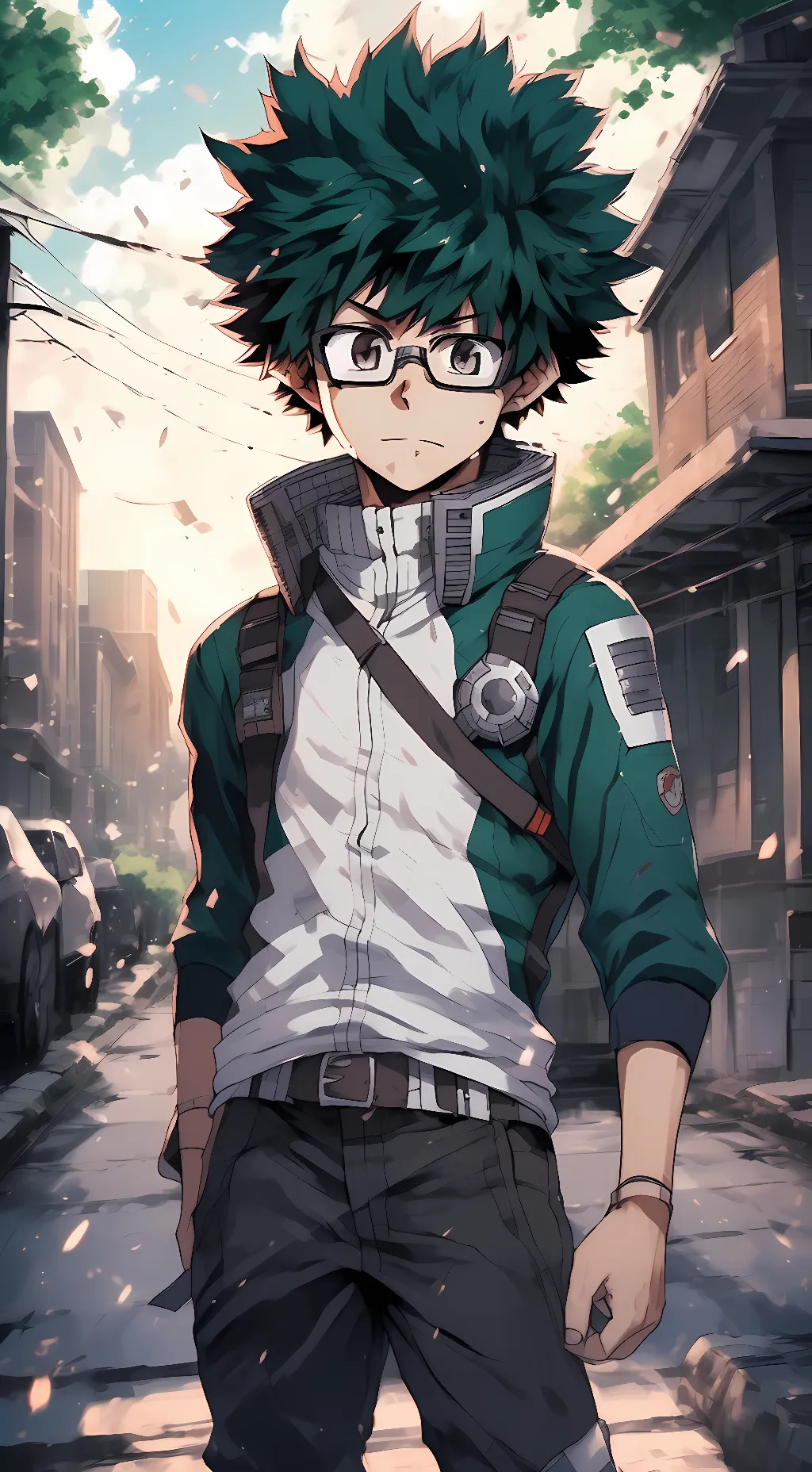 ai character: Izuku midoryia background