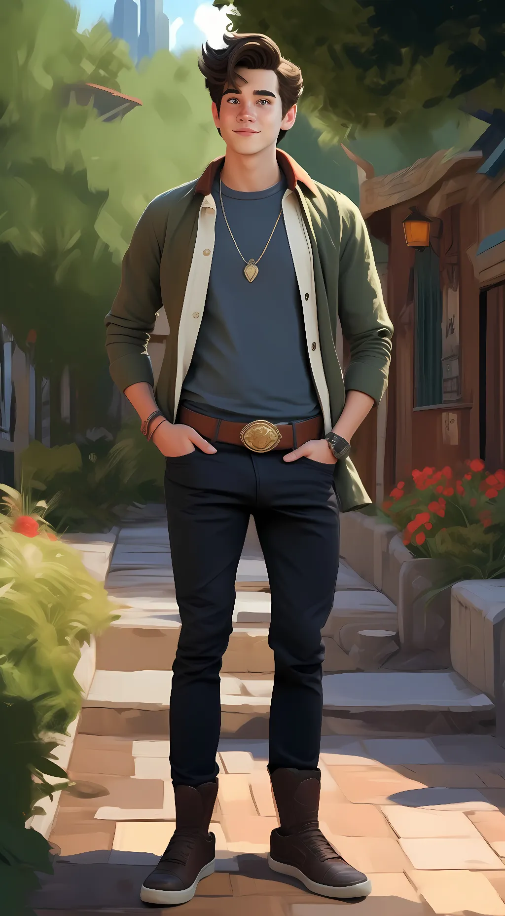ai character: Zed  background