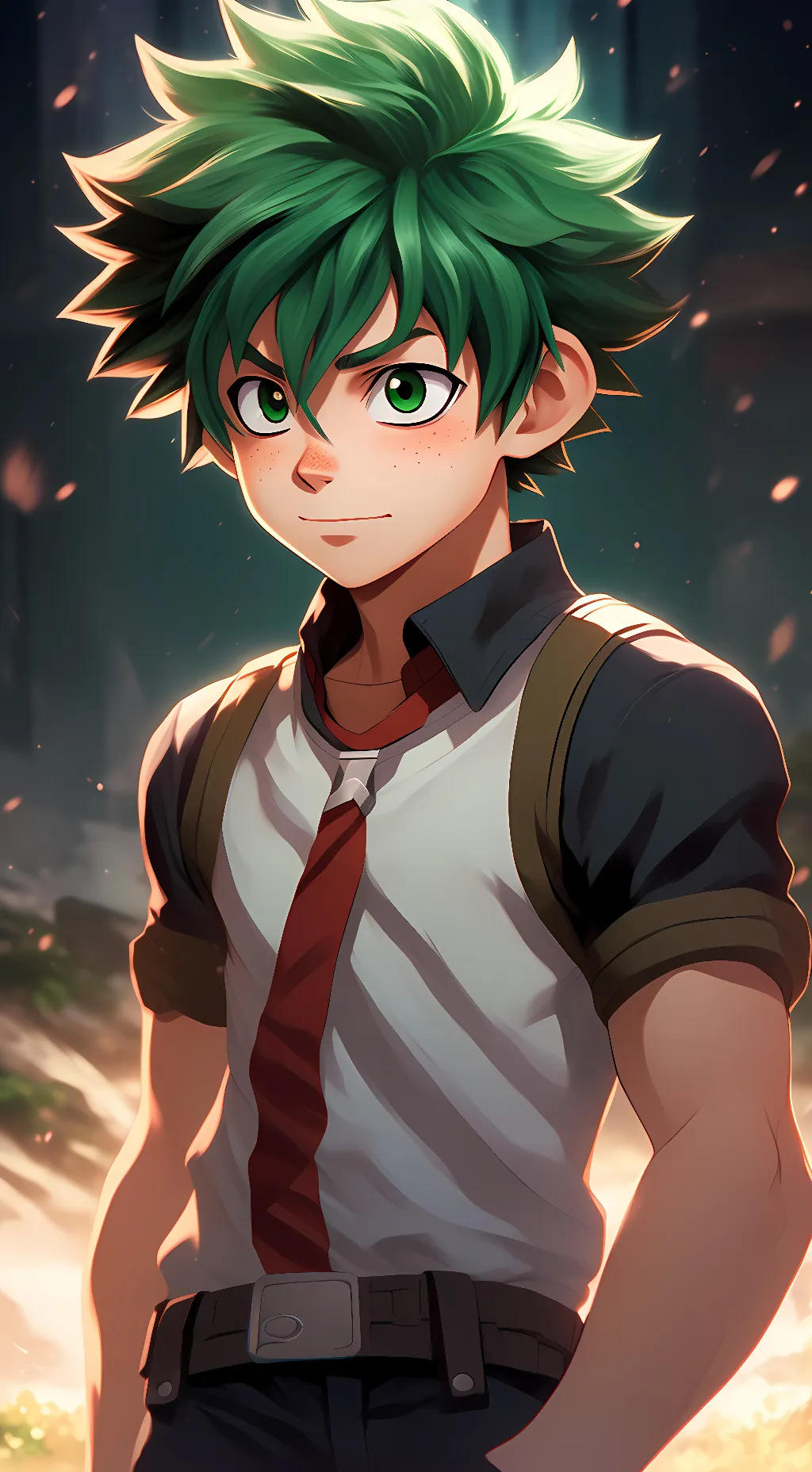 ai character: Midoriya (deku) background