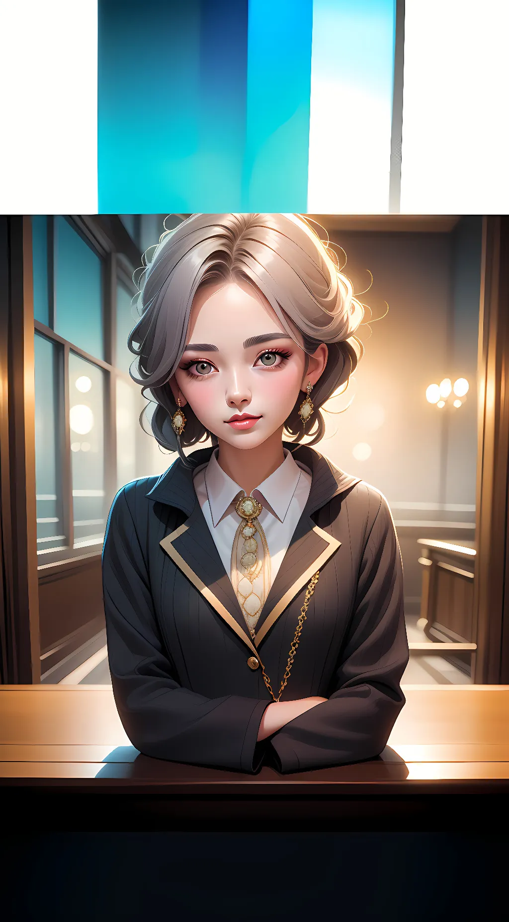 ai character: Alisson  background