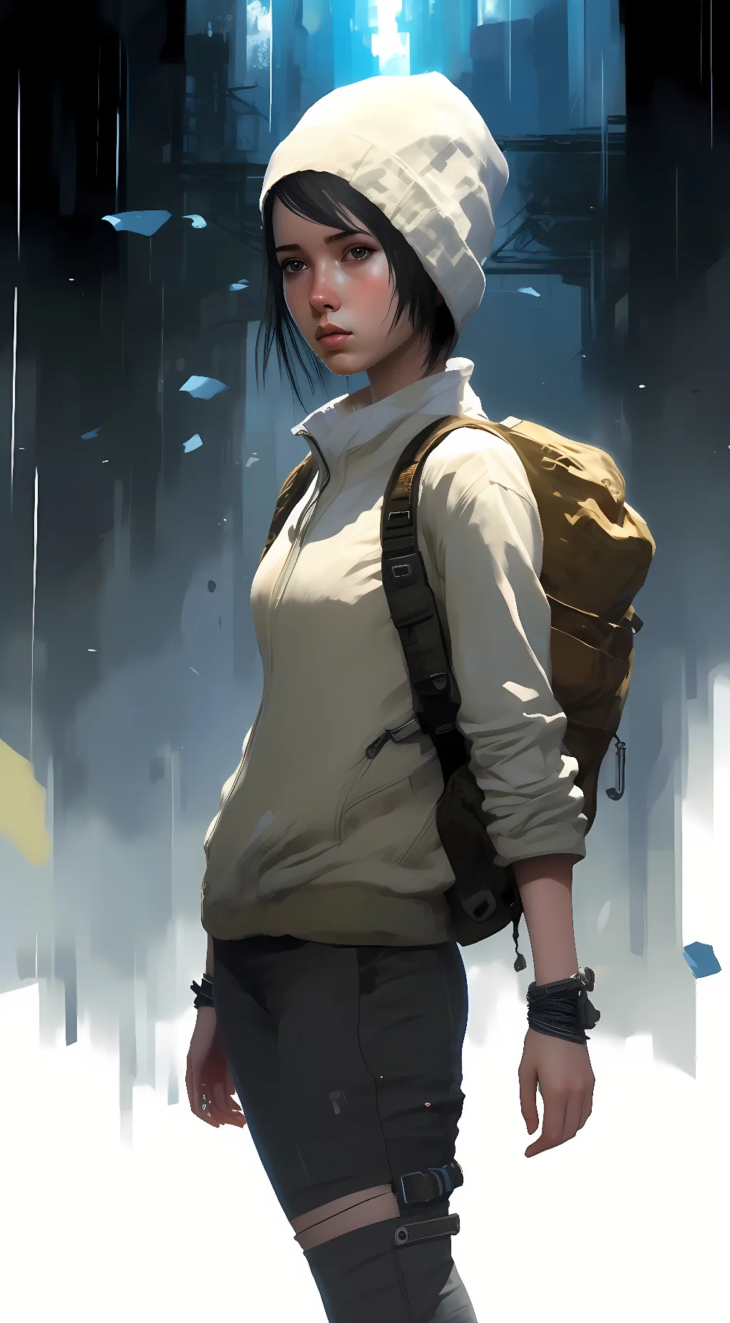 ai character: Jodie- 5 YRS LATER background