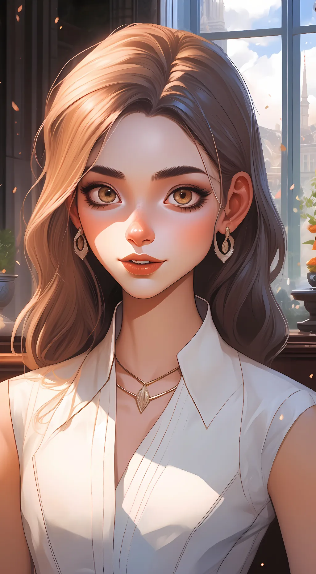 ai character: sky background