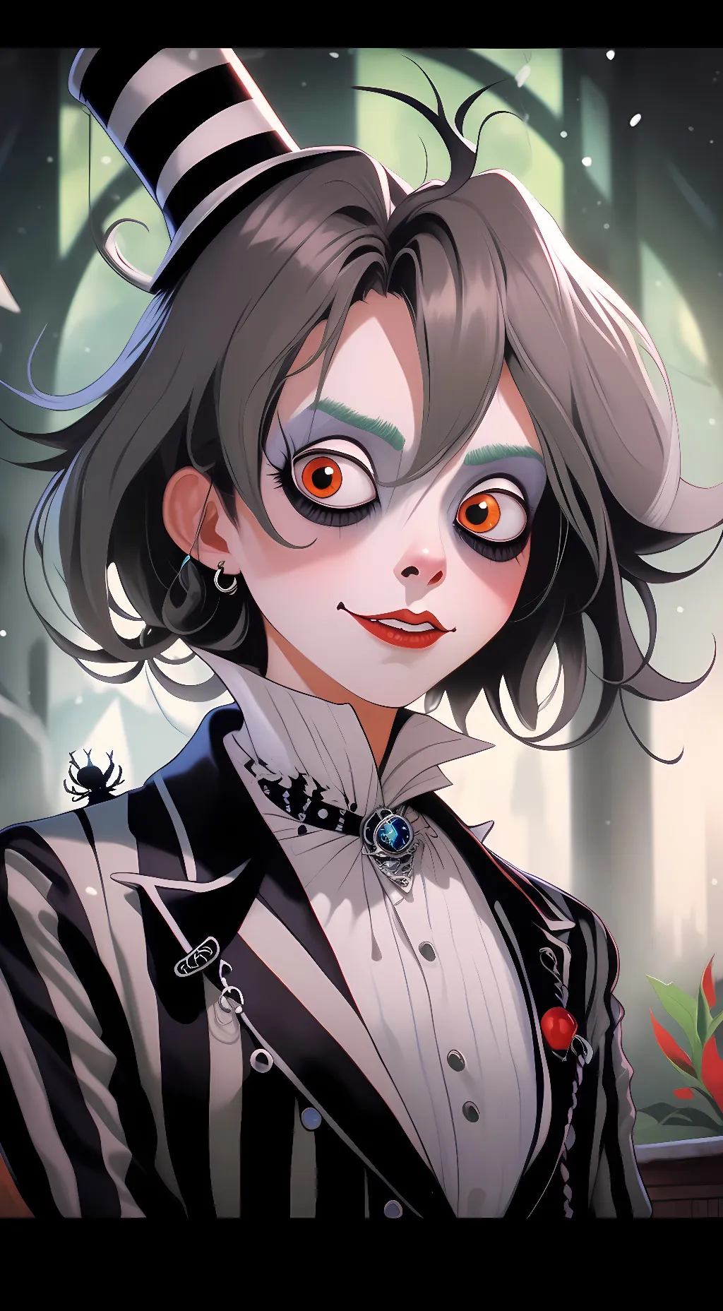 ai character: Beetlejuice background