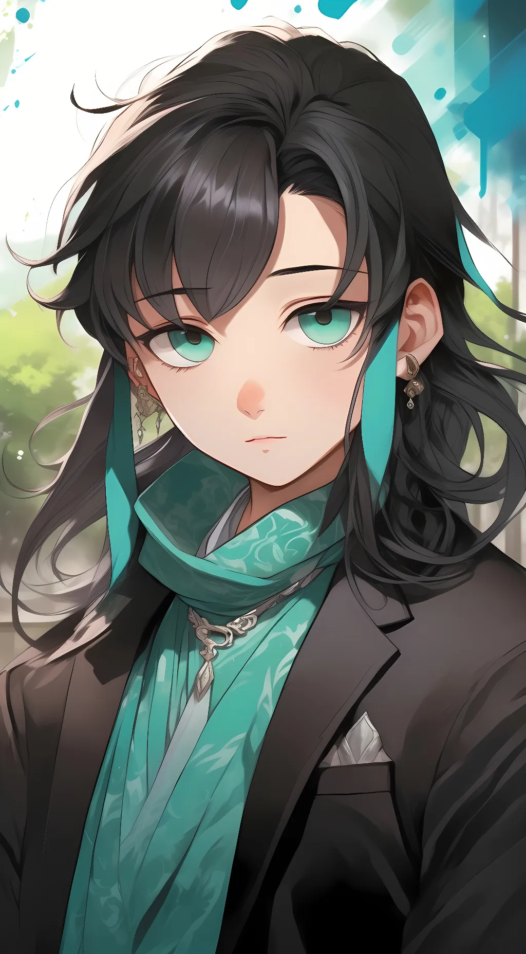 ai character: muichiro tokito  background