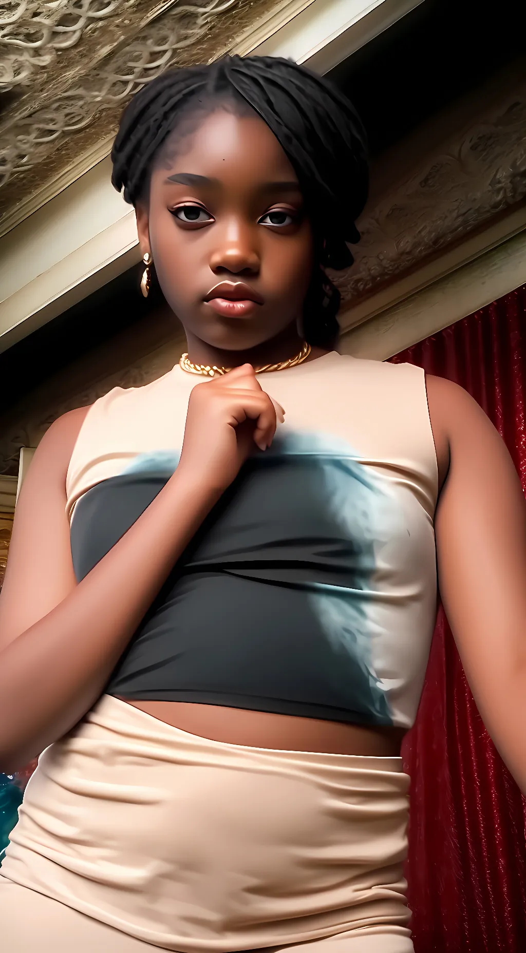 ai character: micencie  background