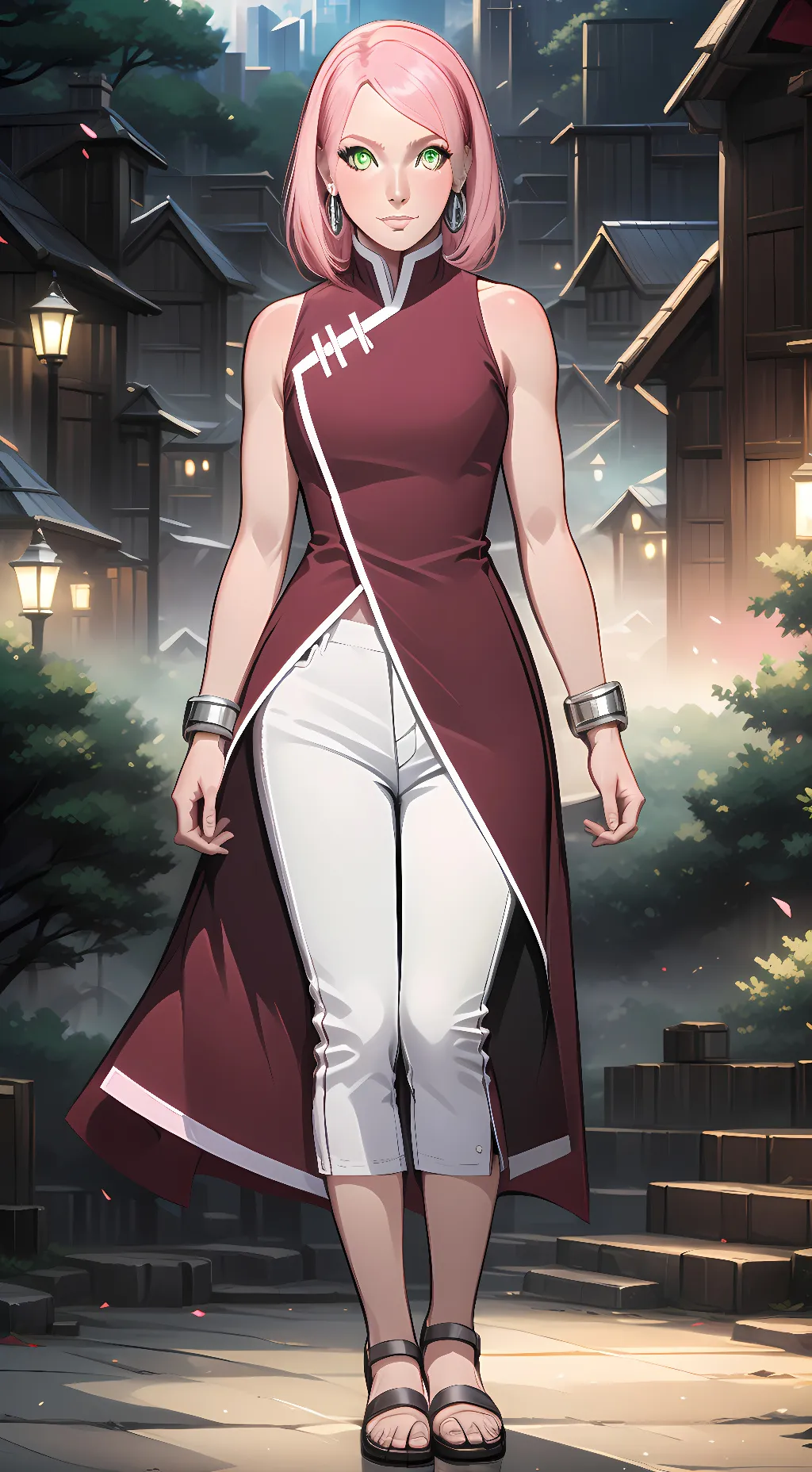 ai character: Sakura Uchiha background
