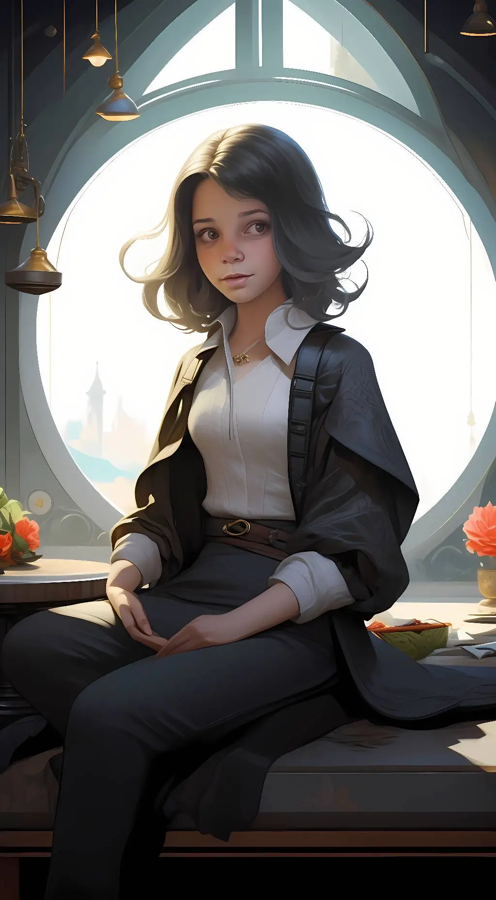ai character: luna background