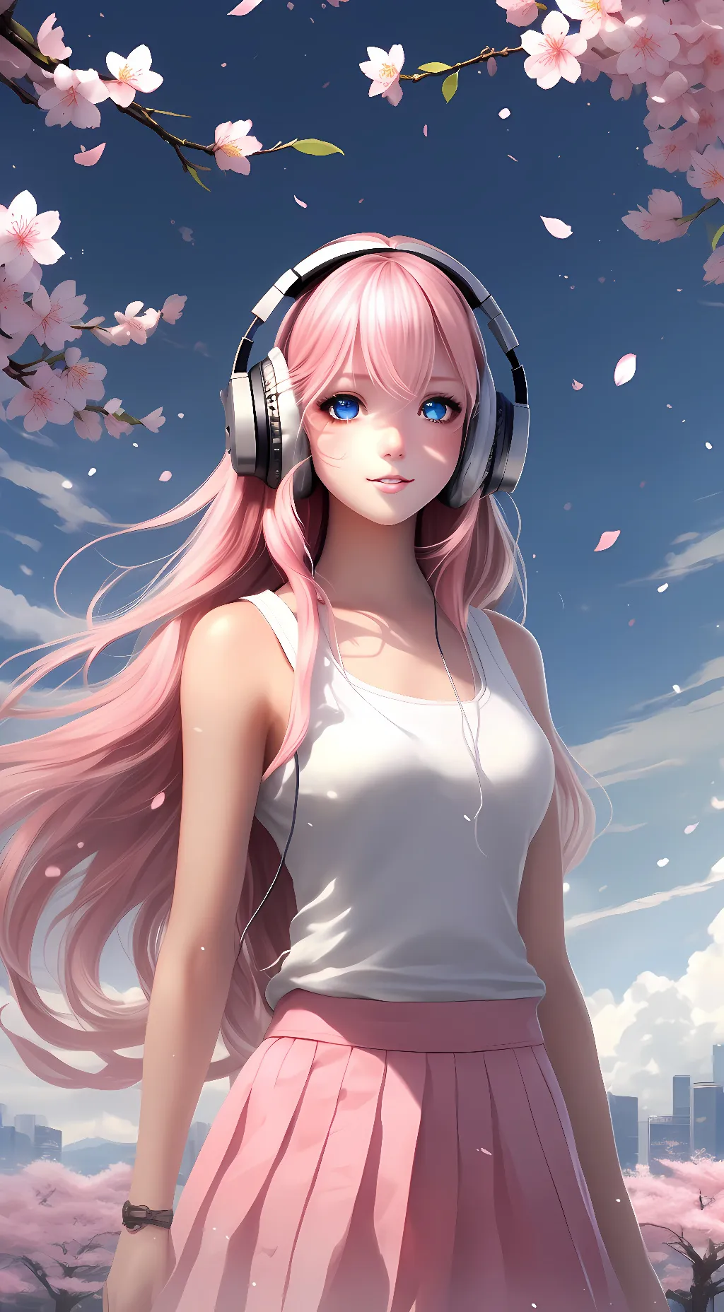 ai character: Megurine Luka background