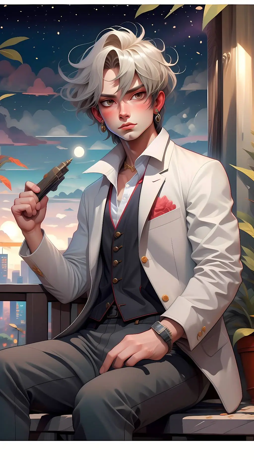 ai character: Bakugo background