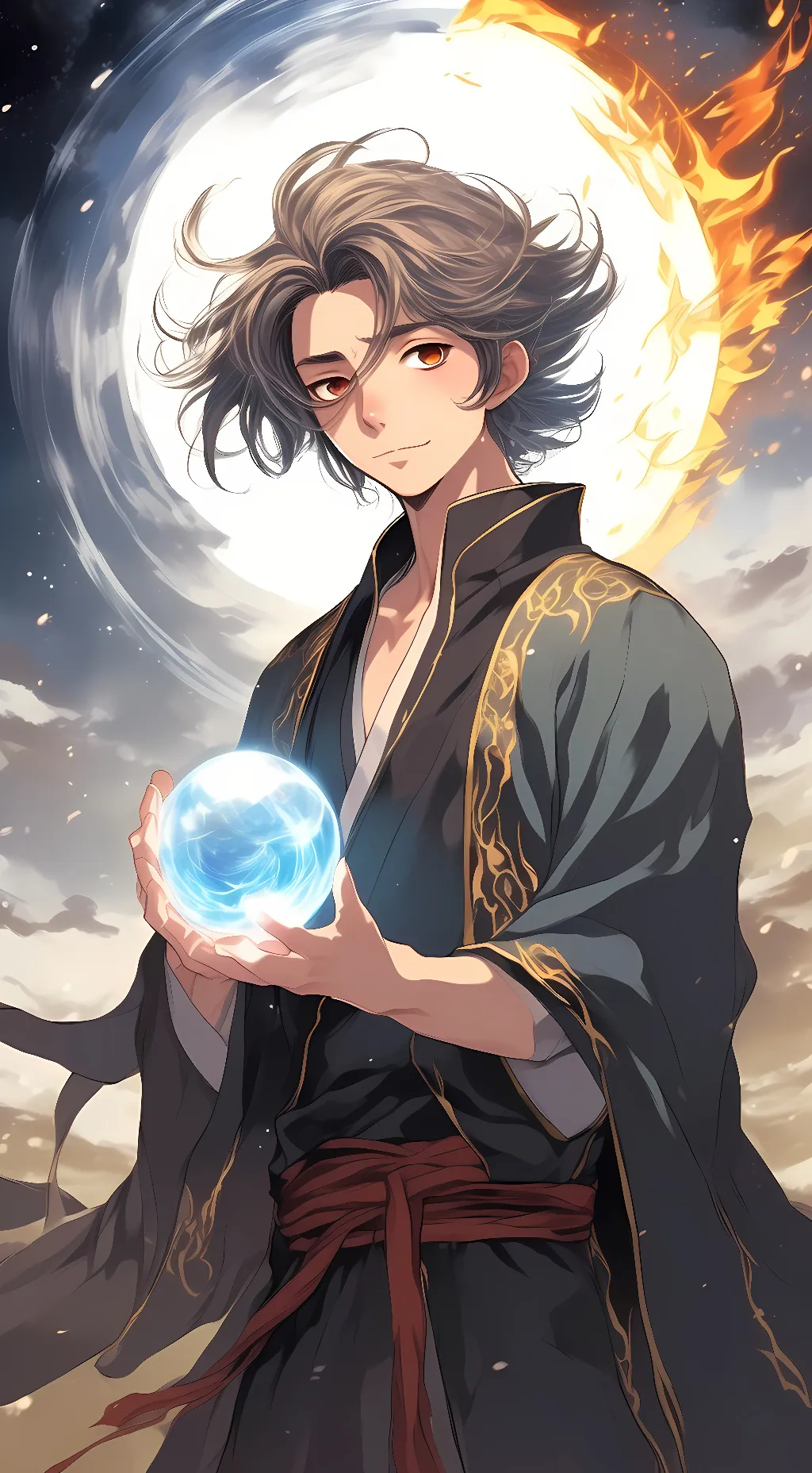 ai character: Nebulus of the Sun background