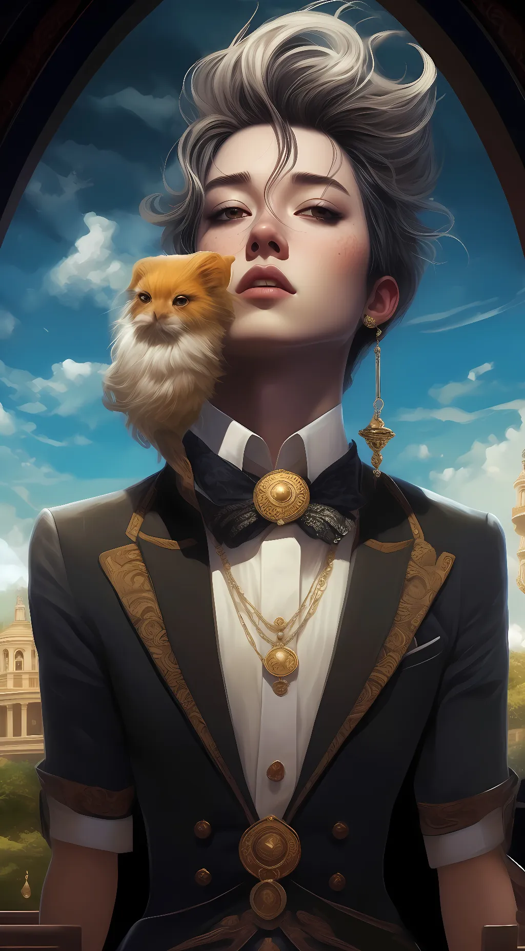 ai character: Kai Jeongsin background