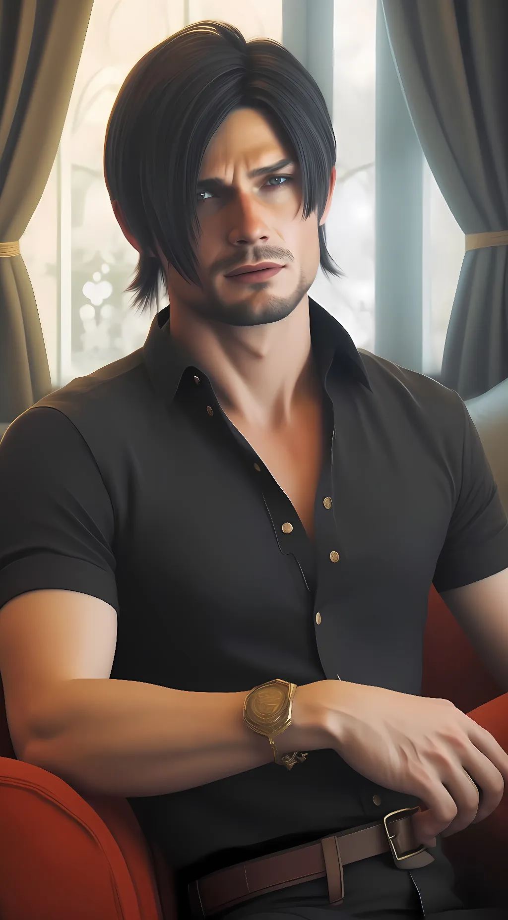 ai character: Leon Scott Kennedy background