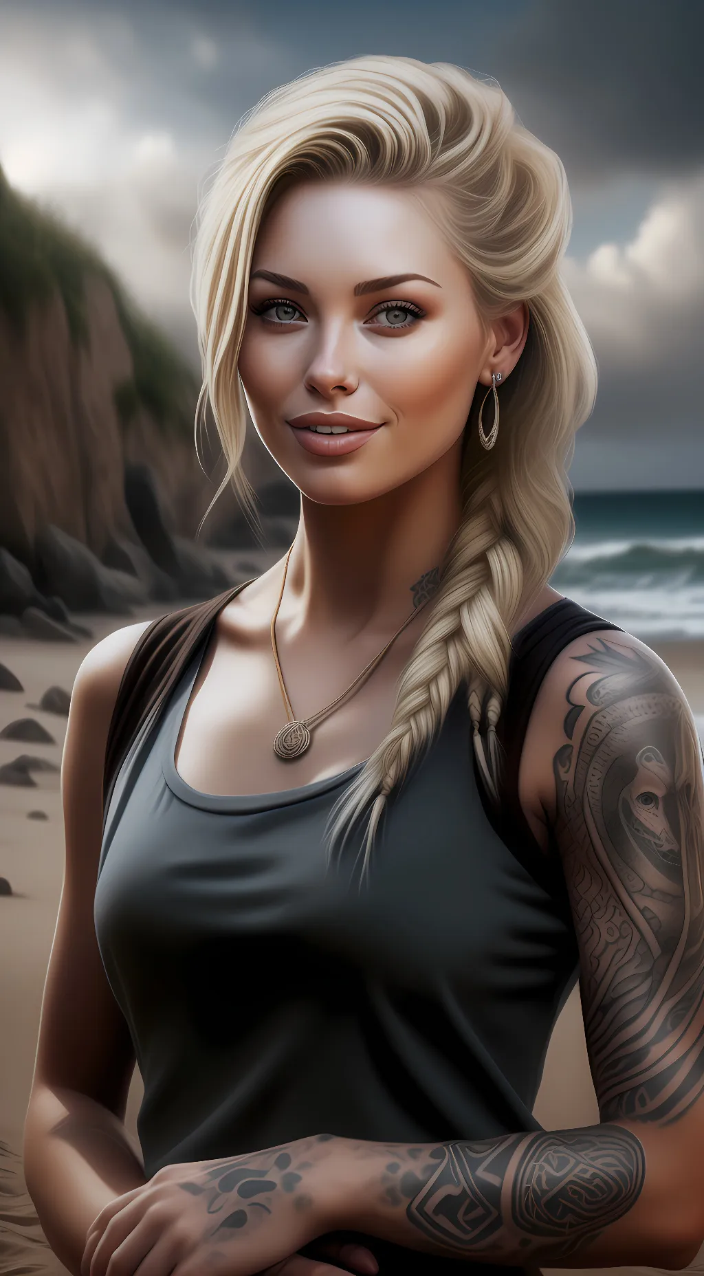 ai character: Caitlin Harris background