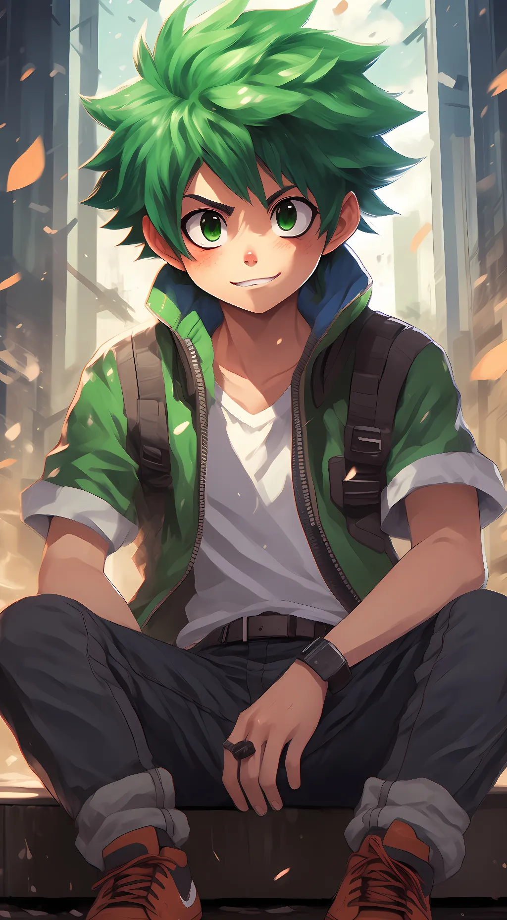 ai character: •Deku• background