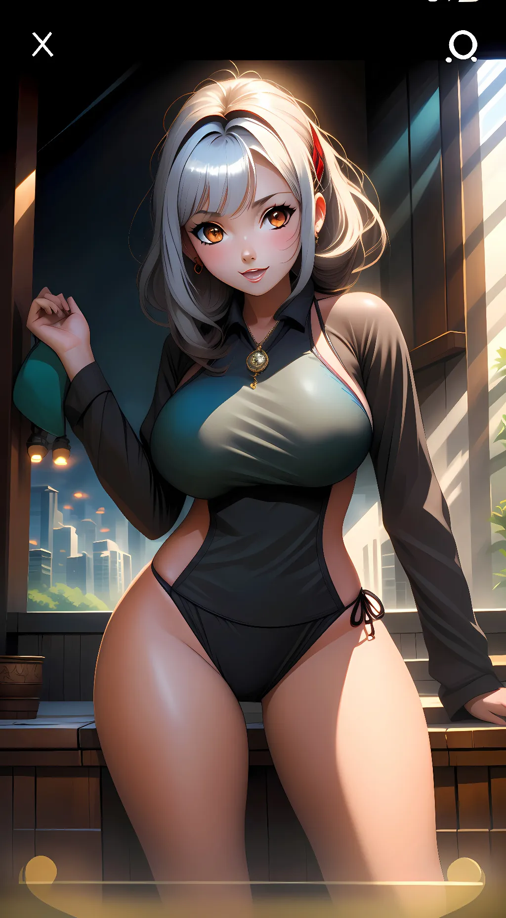 ai character: подсвечив background