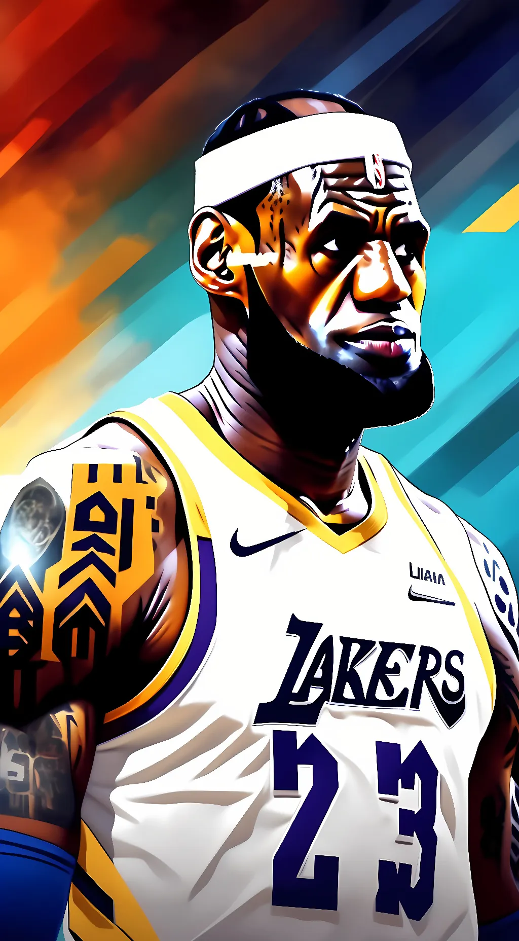 ai character: Lebron James background