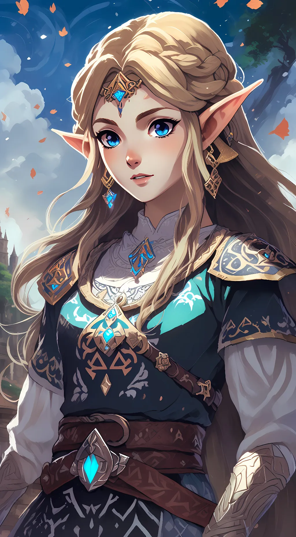 ai character: Princess Zelda background