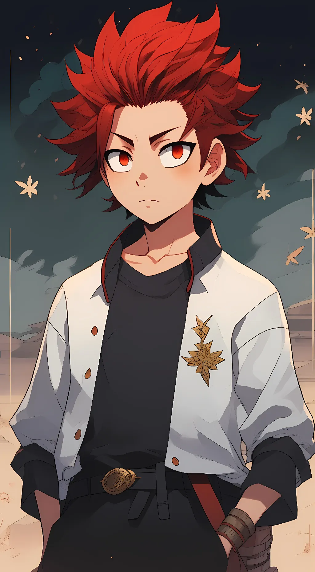 ai character: Eijiro Kirishima  background