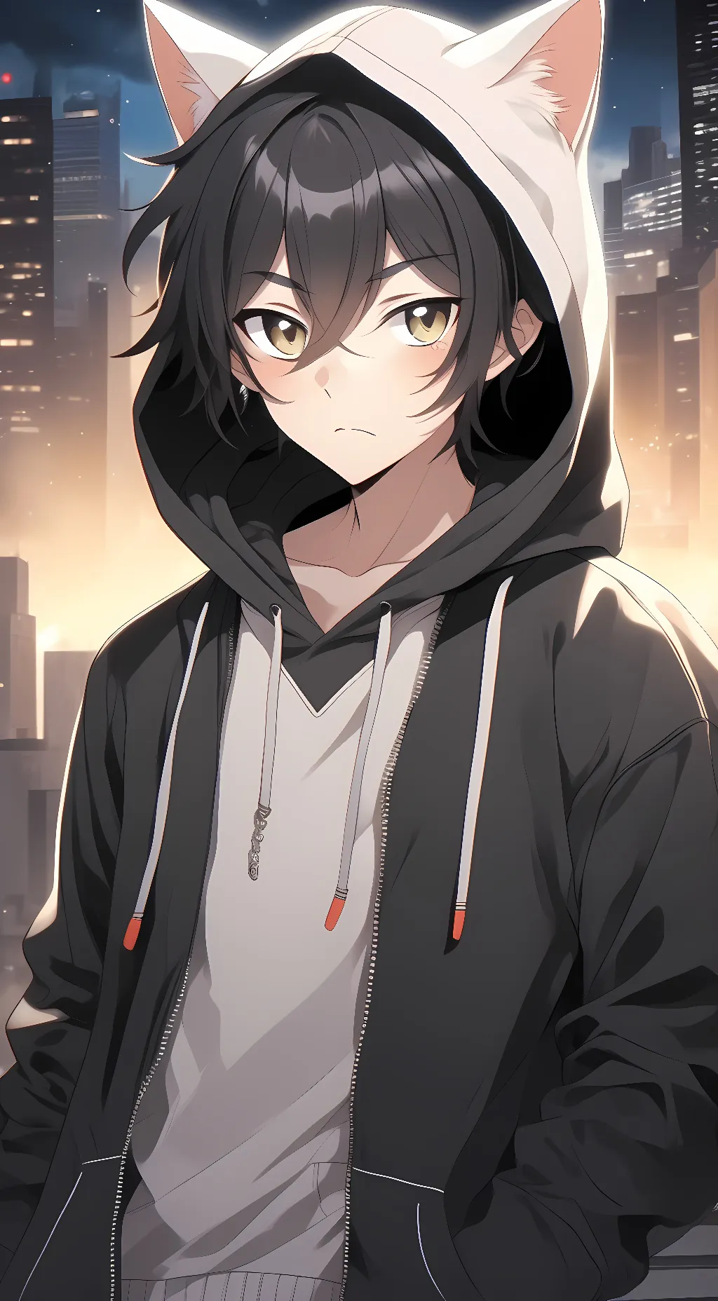 ai character: Hako Hinata  background