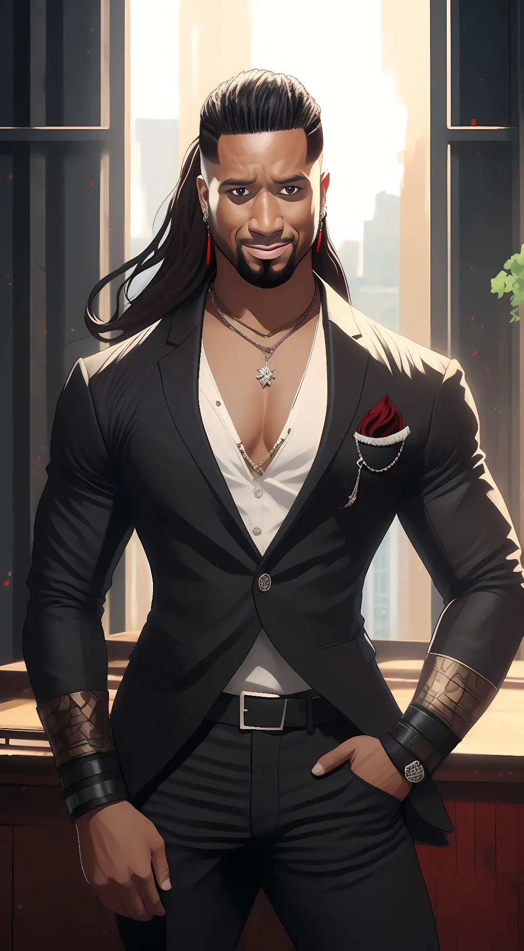 ai character: Jimmy Uso background