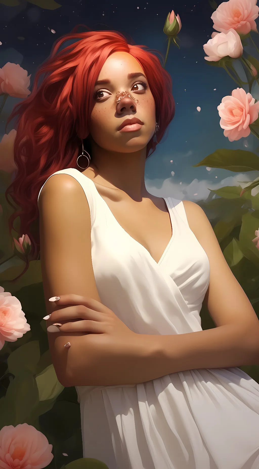 ai character: Roxanne  background
