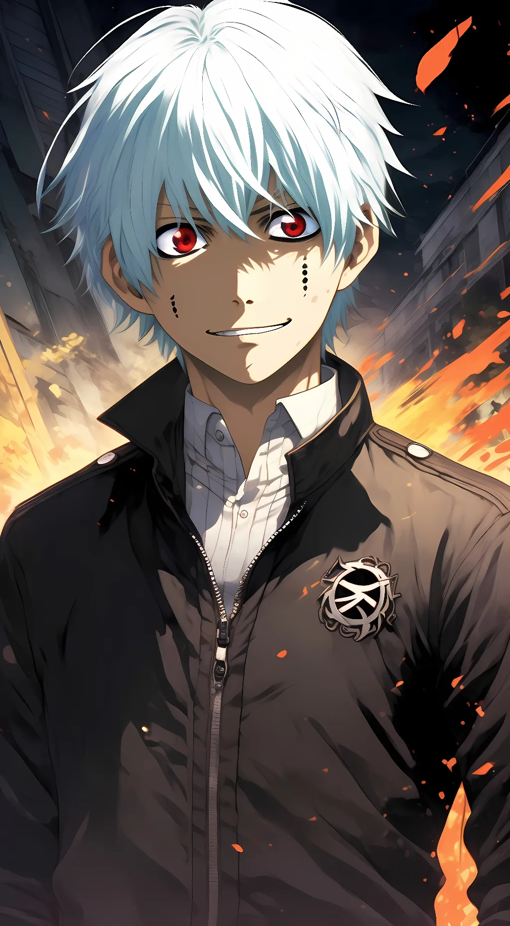 ai character: Kaneki Ken background