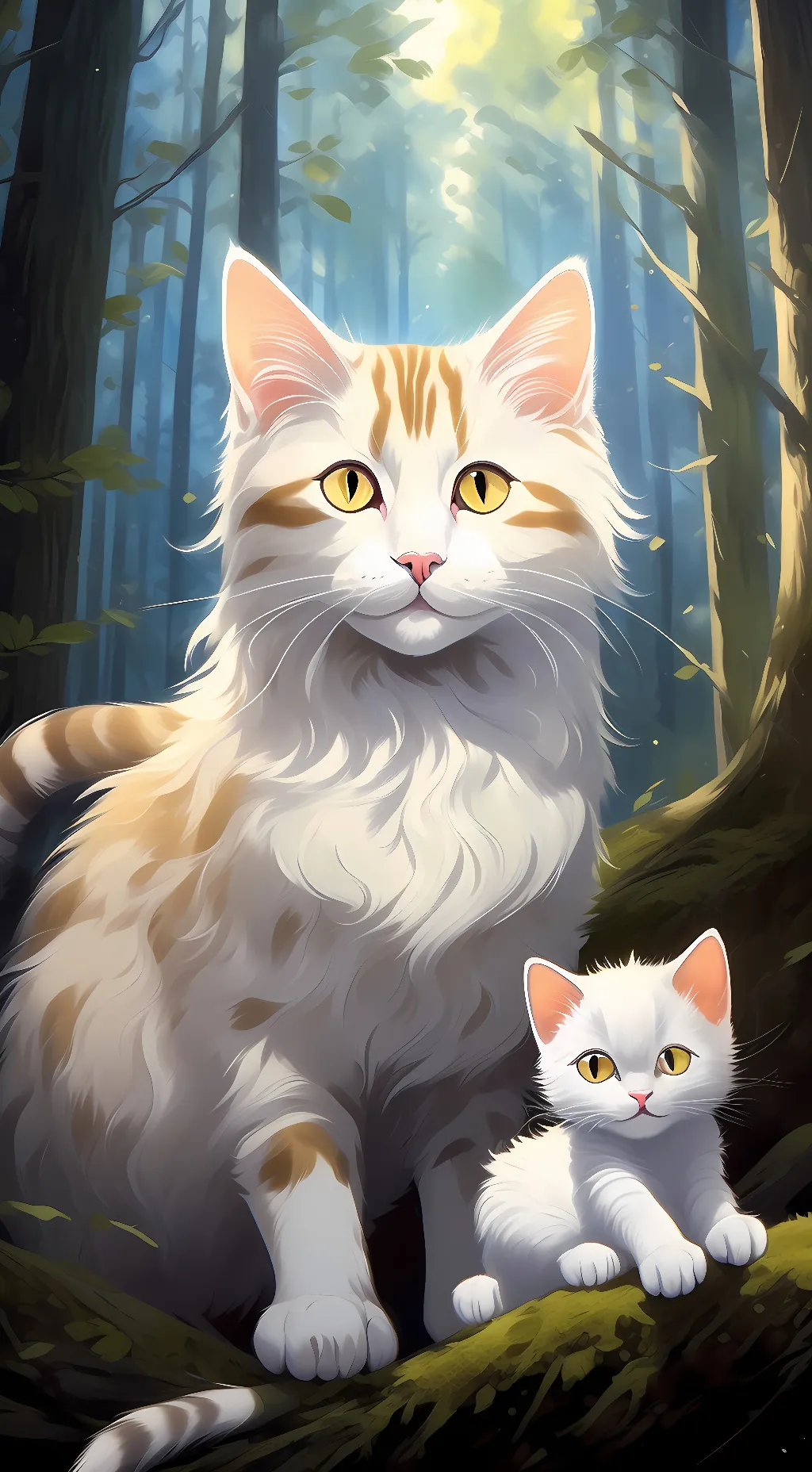 ai character: speckle tail background