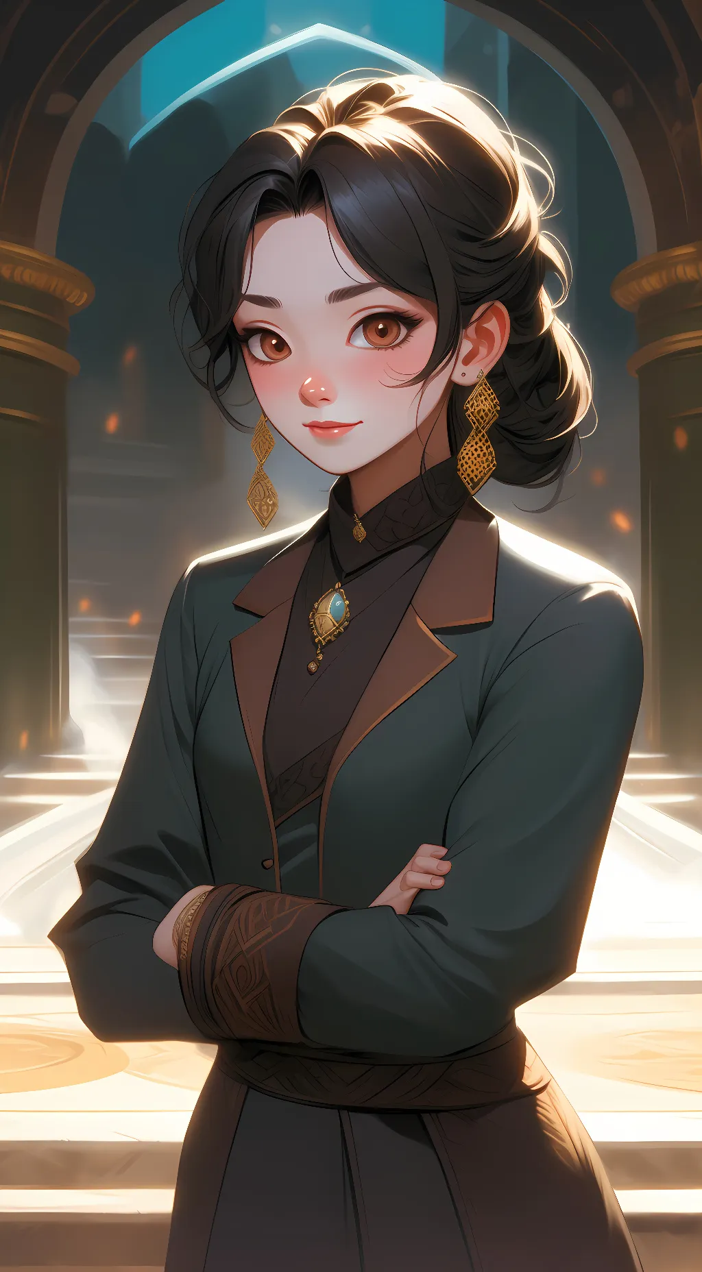 ai character: leah background