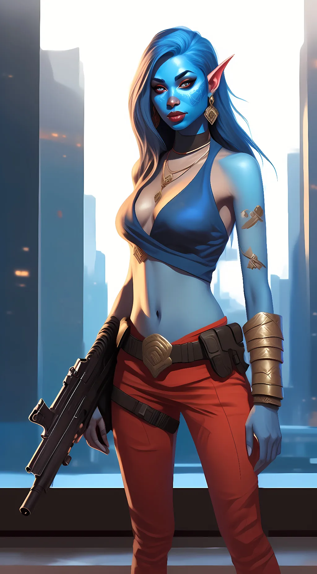 ai character: Mina background