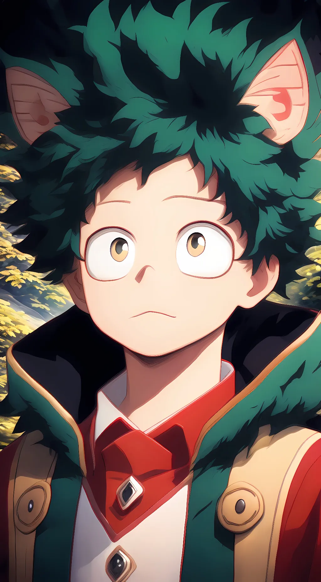 ai character: Cat Izuku background