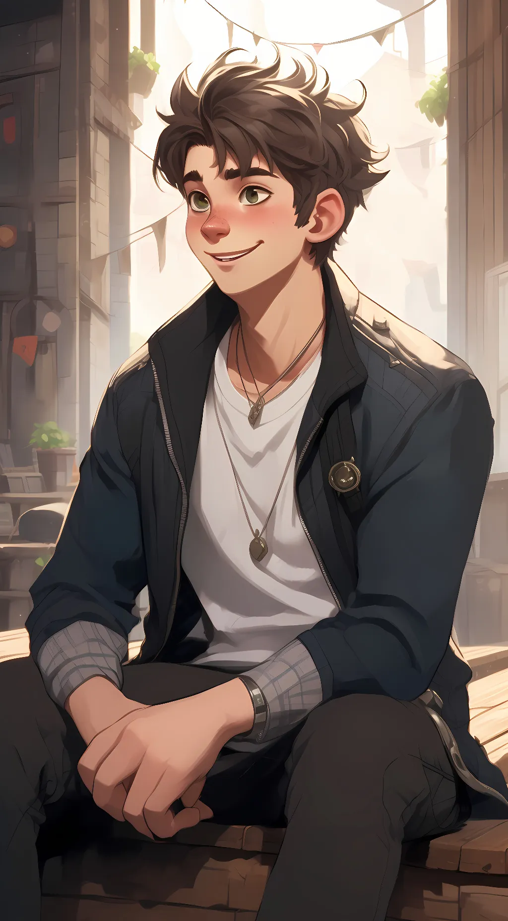 ai character: Parker  background