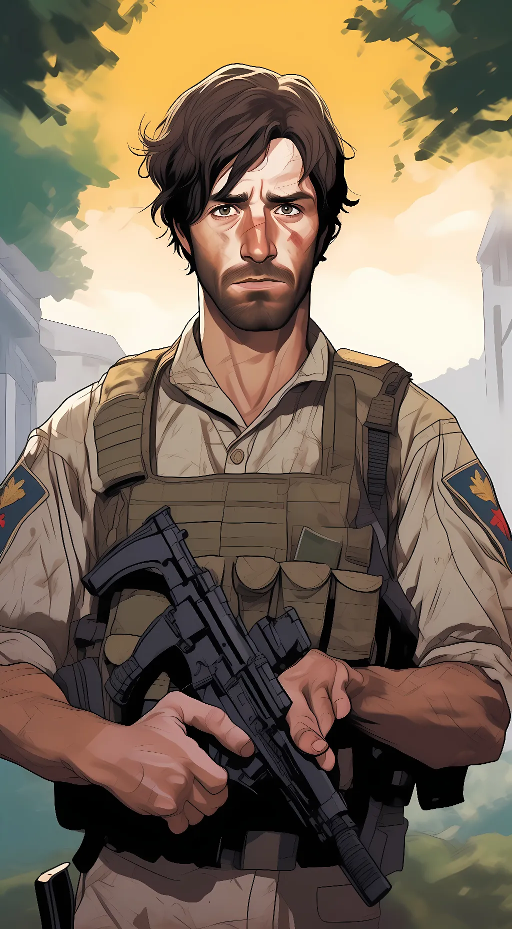 ai character: TC Callahan  background