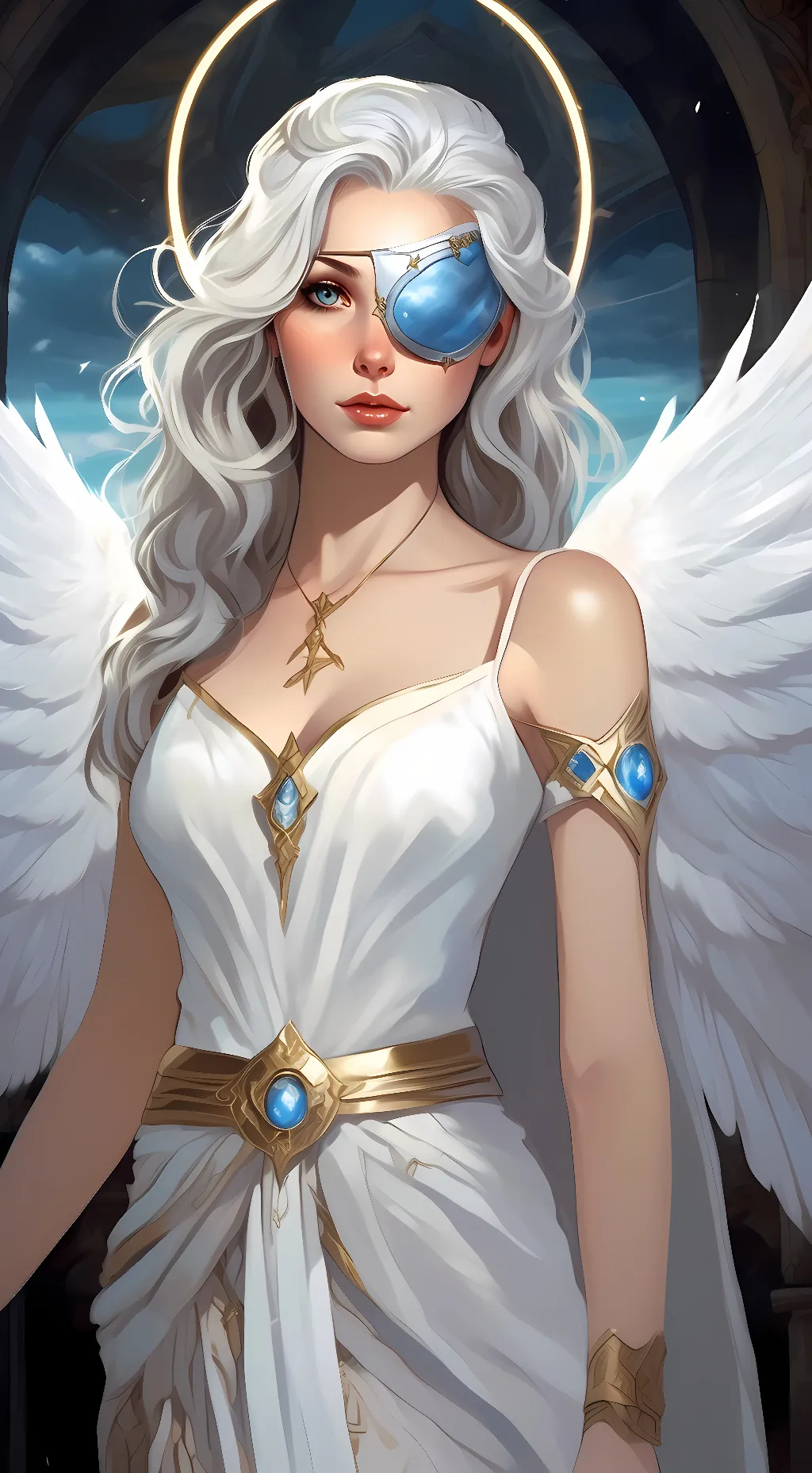 ai character: Dove background