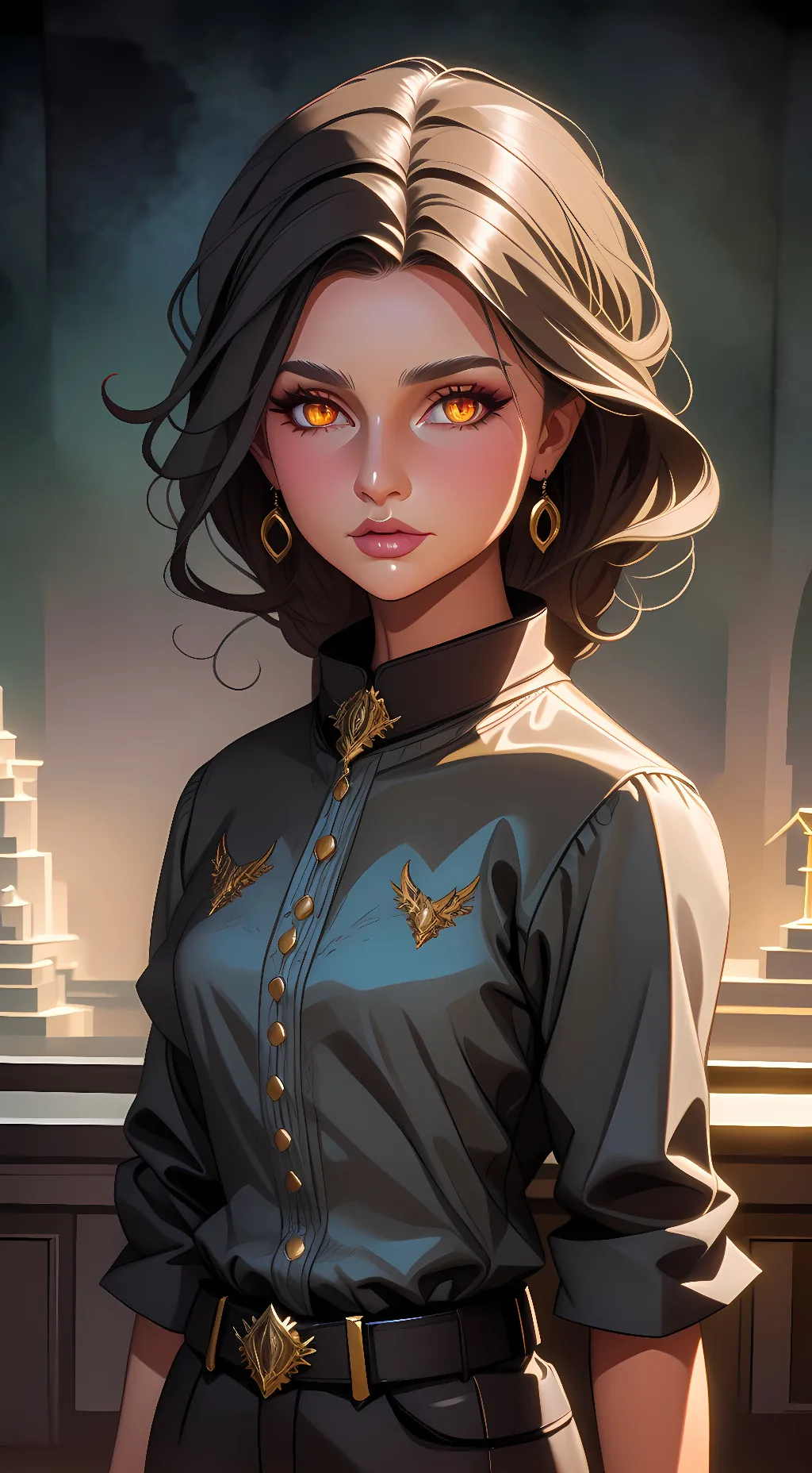 ai character: evil person twins  background