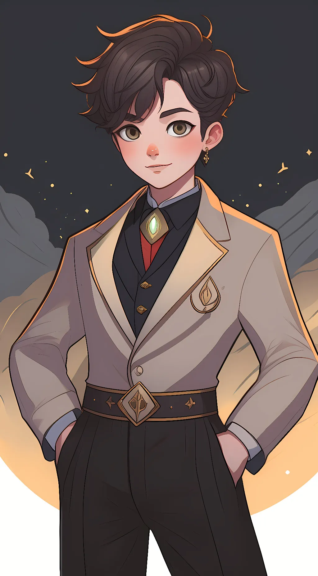 ai character: darn background